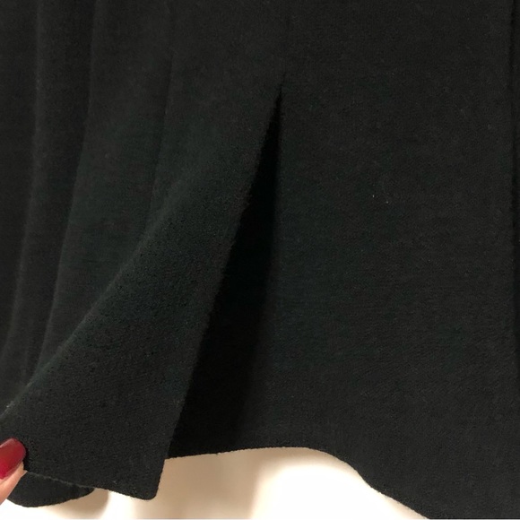 Armani Collezioni Wool Crepe Jacket Blazer Womens Size 10 Luxury Black Career - Picture 4 of 9